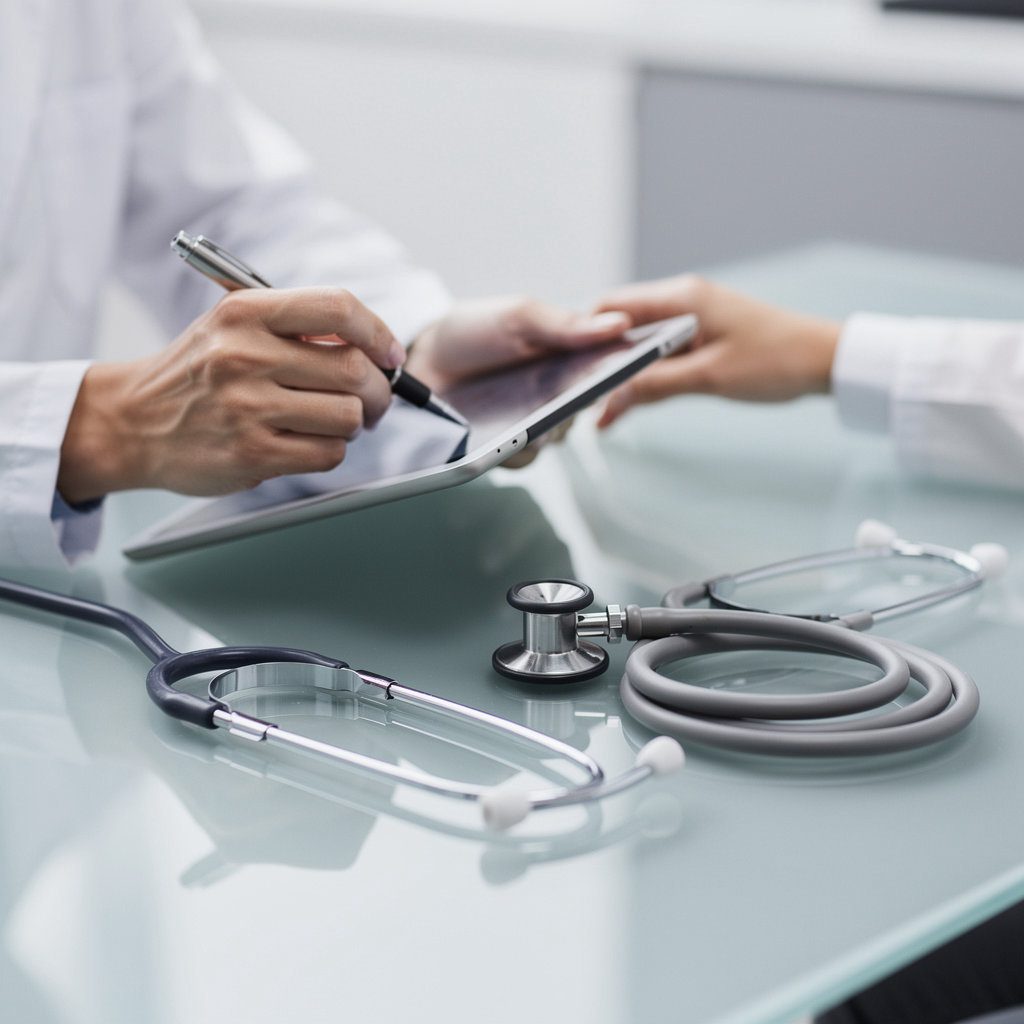 Benbow Christopher MD La Jolla physician discussing personalized healthcare services with a patient